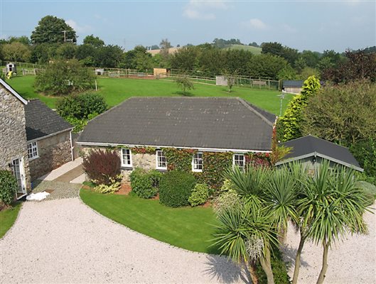 Bow Cottage Aerial View